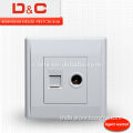 [D&C]Shanghai delixi DCM4 series 1PC+1Phone socket